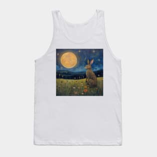 Moonlit Reverie: The Hare's Serenity 02 Tank Top